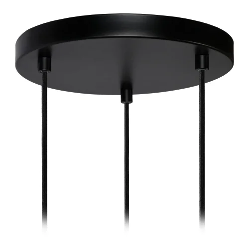 Светильник подвесной Baskett 45459/03/30 Lucide чёрный 3 лампы, основание чёрное в стиле винтаж  фото 3